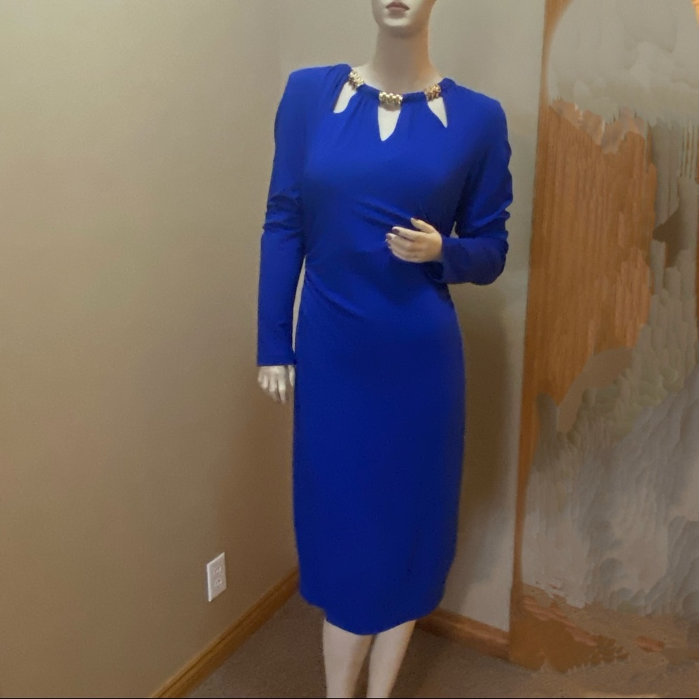 Cache dress-size L-cobalt blue
